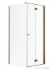 Radaway Nes Kdj B Brushed Copper kabina 100x100cm prawa szczotkowana miedź 10025100-93-01R/10039100-01-01